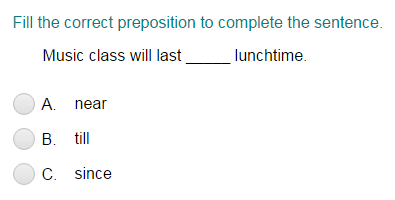 Using Preposition to Complete a Sentence Part 1