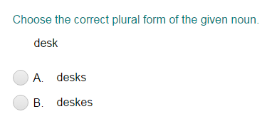 Identifying the Correct Plural of a Noun Part 1