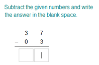 Subtract Two 2-digit Numbers - Within 100