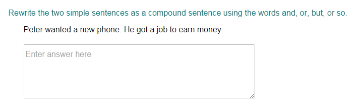 Combining Two Simple Sentences to Form a Compound Sentence