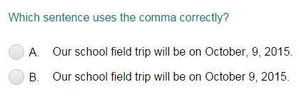 Identifying Sentences That Use Comma Correctly Part 1