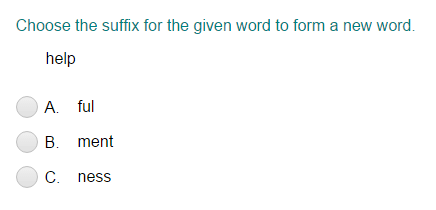 Identifying the Suffix for a given Word to Form a New Word Part 2