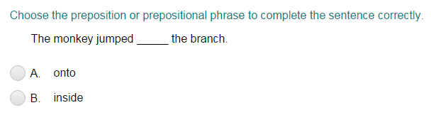 Using Preposition to Complete a Sentence Part 3