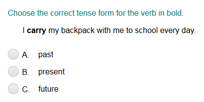Identifying the Correct Tense Form Part 2