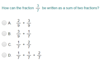 Decompose Fractions