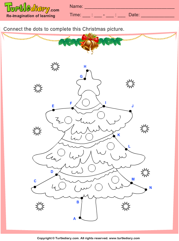 Christmas Connect the Dots by Alphabet Answer