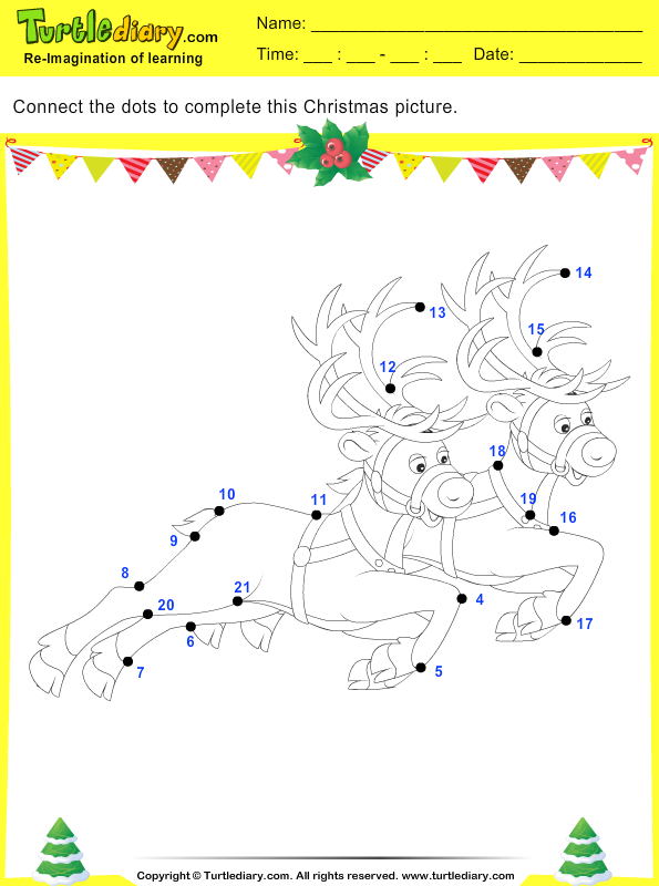 Christmas Connect the Dots by Number Answer