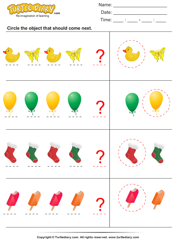 Identify Pattern Answer