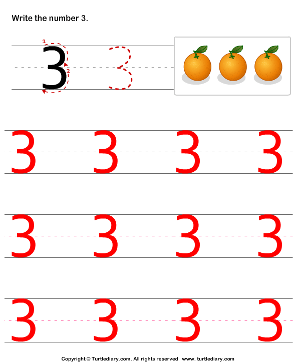 Number Writing Answer