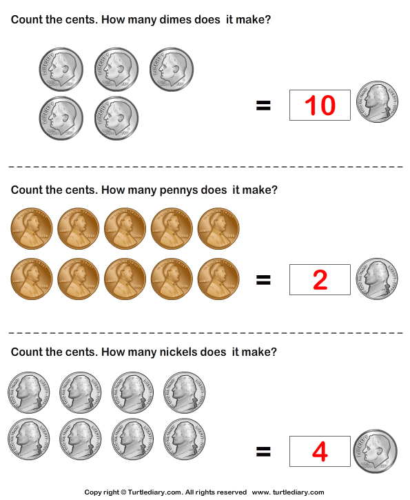 Equivalent Amount with Same Coins Answer
