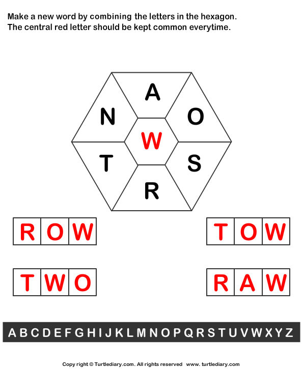 Combine Letters to Make New Words Answer