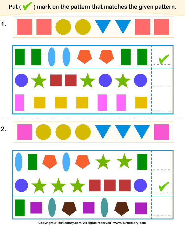Similar Pattern Answer