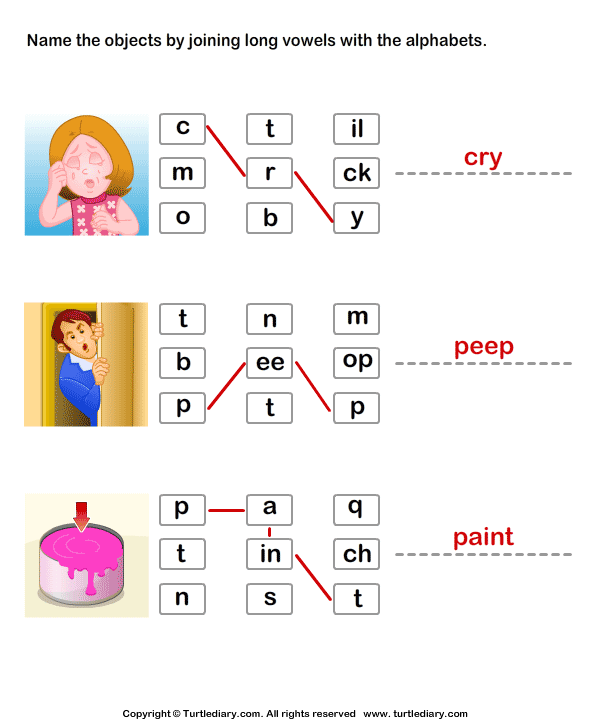 Connect the Long Vowels Answer