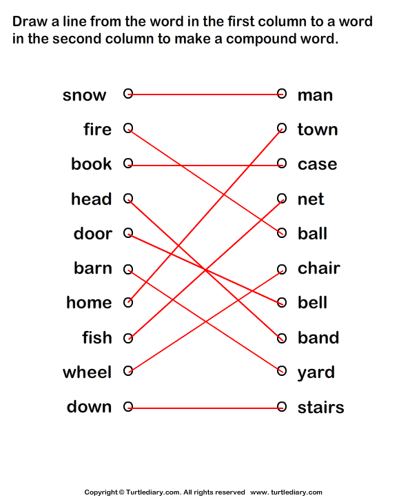 Form Compound Words Answer