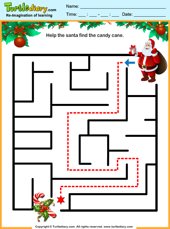 Christmas Maze Answer