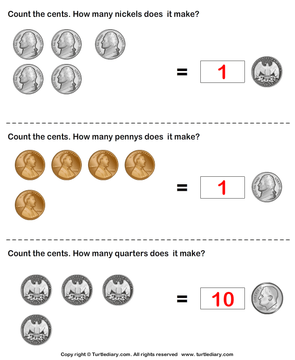 Equivalent Amount with Same Coins Answer
