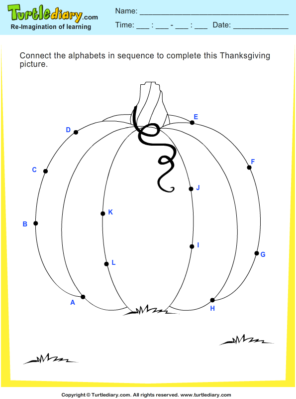 Thanksgiving Connect the Dots Answer