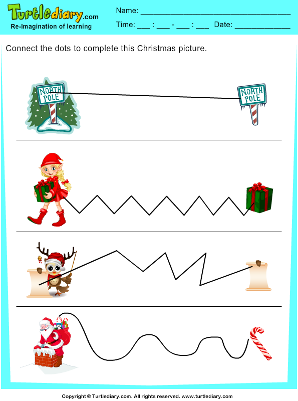 Christmas Tracing Pages Answer