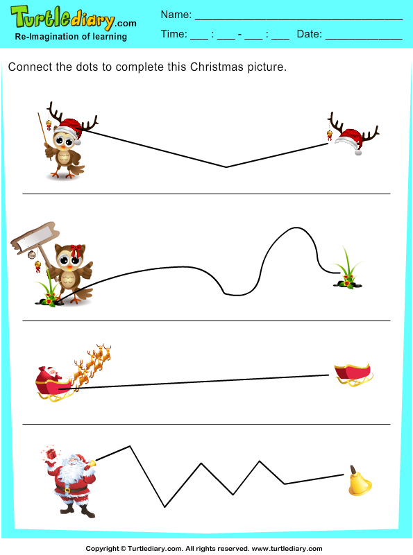 Christmas Tracing Pages Answer