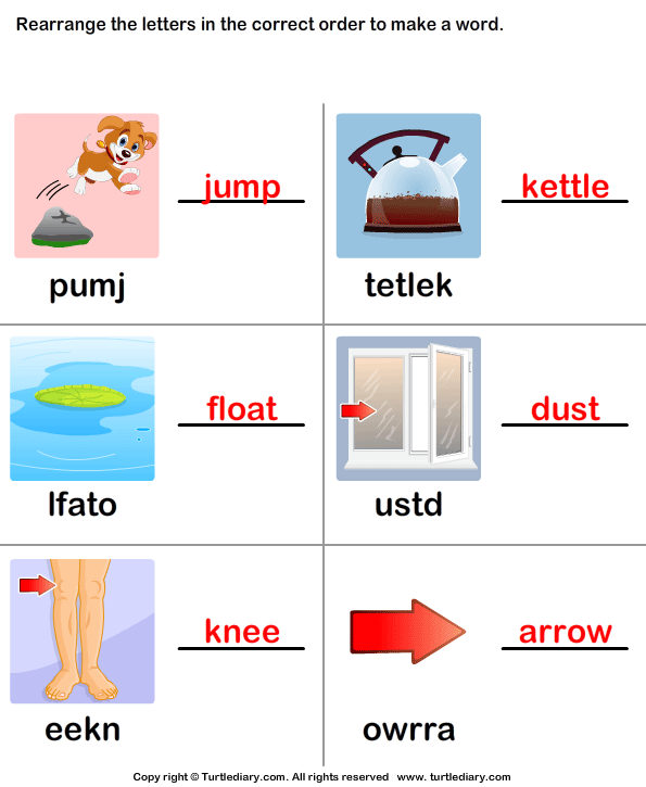 Unscramble the Letters Answer