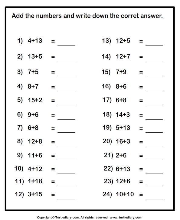 Two-digit Addition - with or Without Regrouping