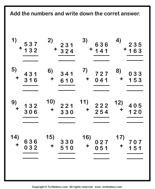 Three-digit Addition - with or Without Regrouping