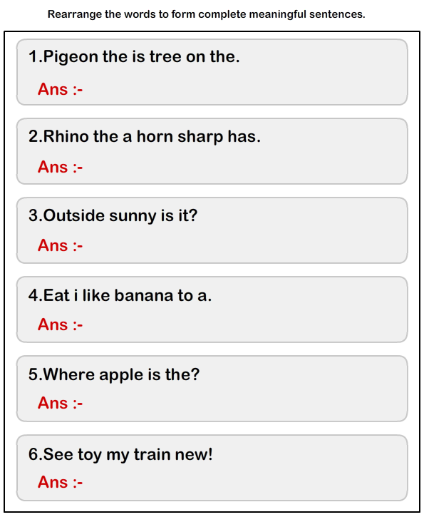 How To Arrange Sentences In A Paragraph