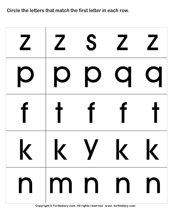 Recognize Letters in Lower Case