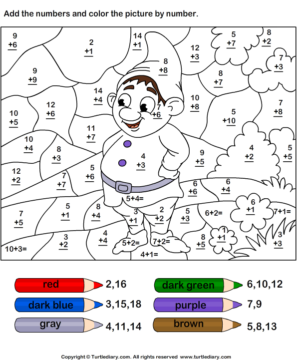 color-by-number-addition-with-numbers-up-to-twenty-turtle-diary-worksheet