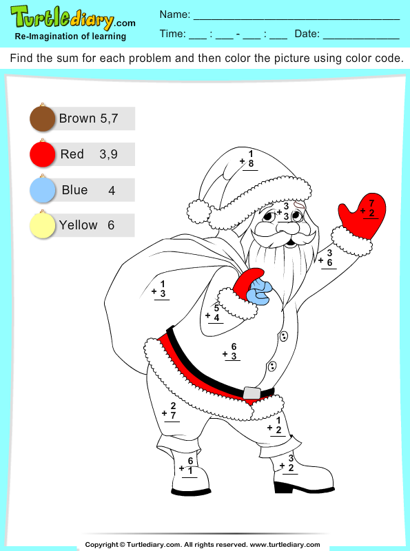 Christmas Color by Sum