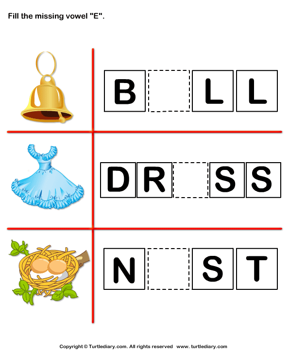 Fill in the Missing Vowel