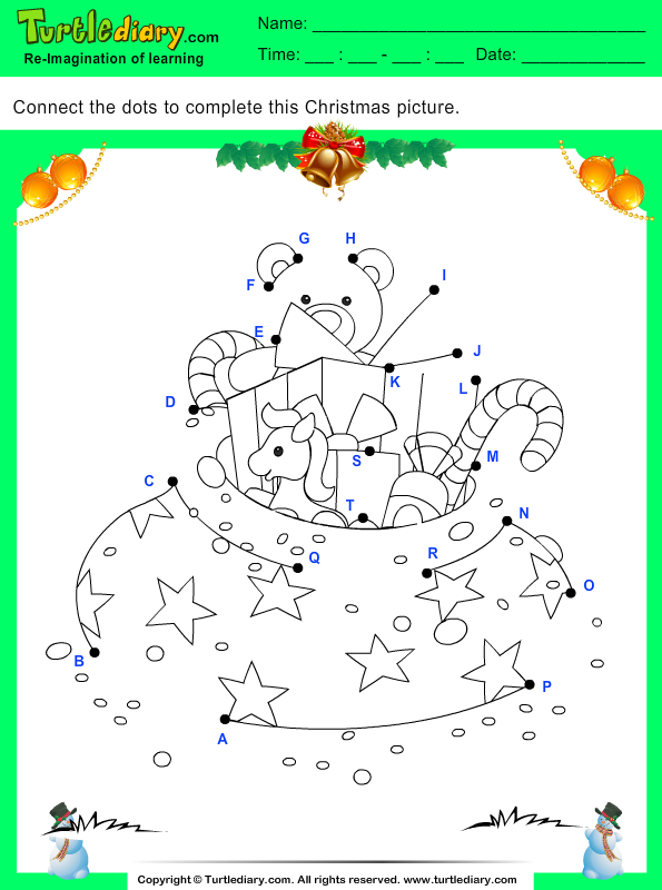 Christmas Connect the Dots by Alphabet