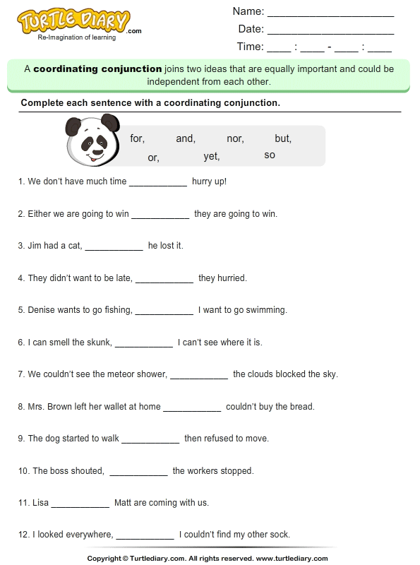 subordinating-conjunctions-worksheet