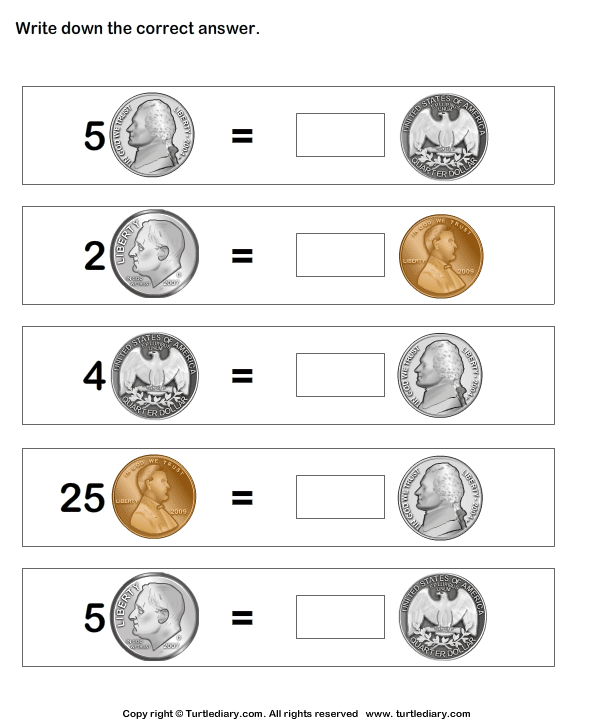 Equivalent Amount with Same Coins