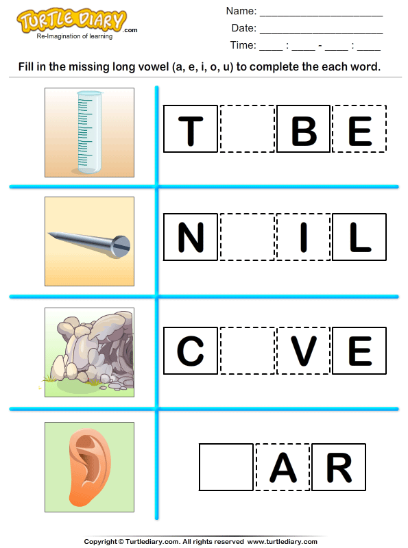 Fill in the Missing Long Vowel
