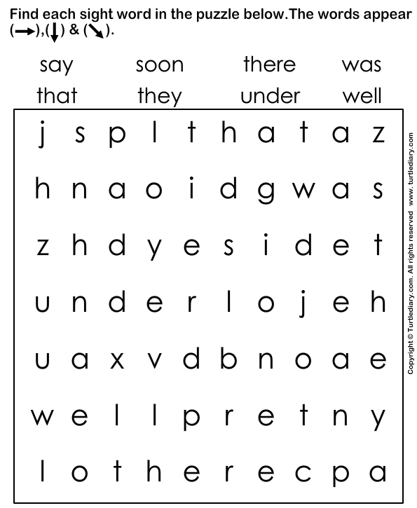 Sight Words Puzzle
