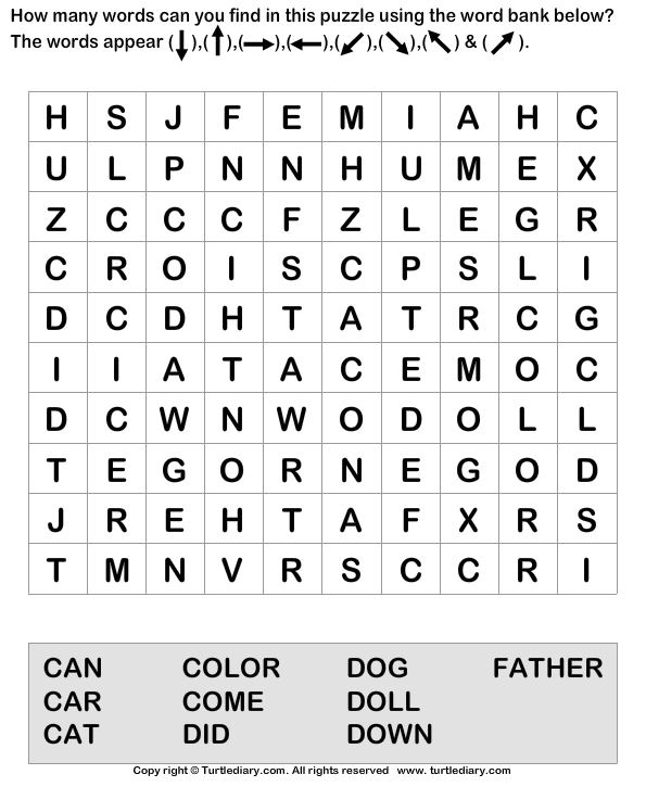 Find the Words in the Puzzle