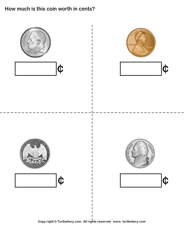 Name and Value of Coins