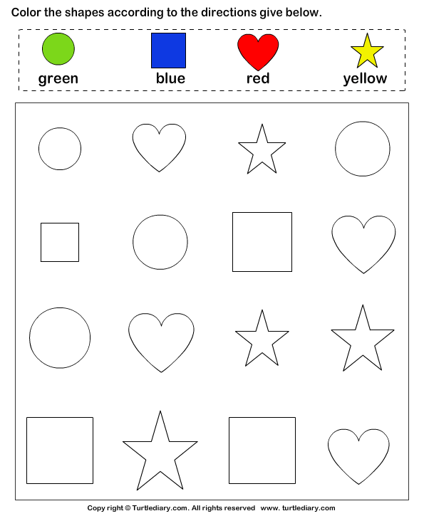 shapes for kids worksheets