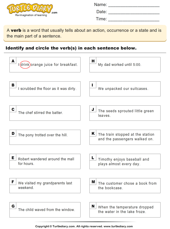 identify-the-verbs-in-a-sentence-turtle-diary-worksheet