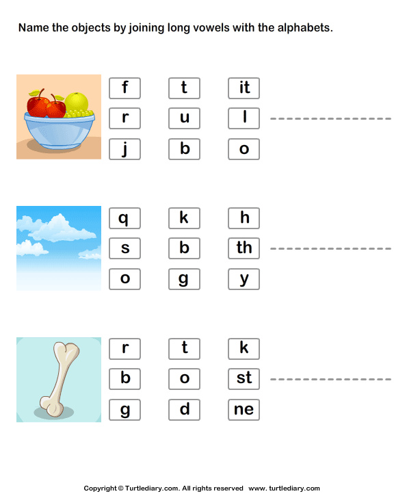 Connect the Long Vowels