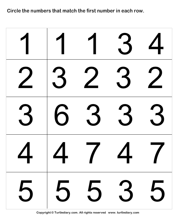 Identify Numbers