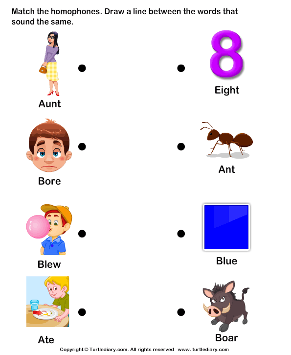 Match the words fair. Homophones Worksheets for Kids. Worksheet about homophones. Match the Words with the same Sound. Eight in English for Kids.