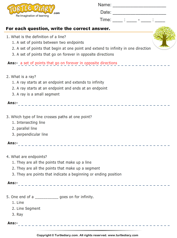 identify-point-line-ray-and-line-segment-turtle-diary-worksheet