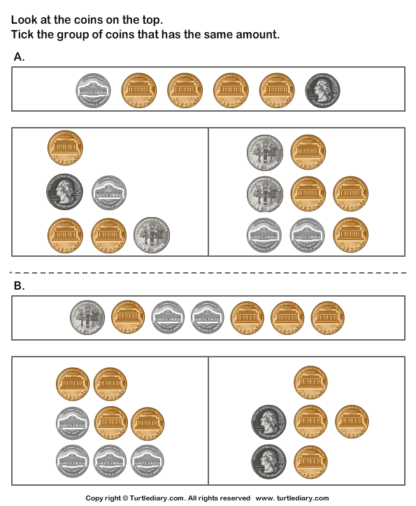 Equivalent Amount with Mixed Coins