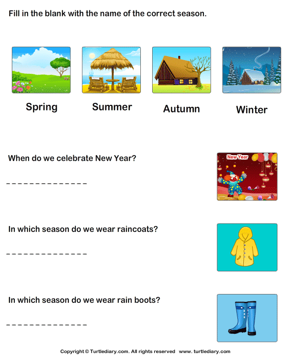 Seasons: Answer the Questions