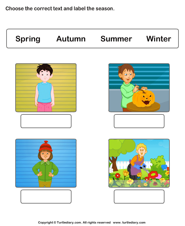 Label the Seasons