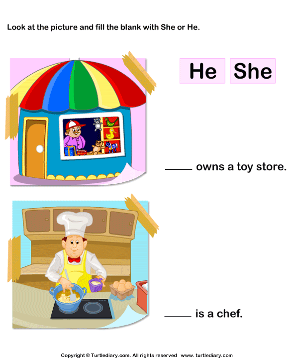 Using 'she' or 'he'