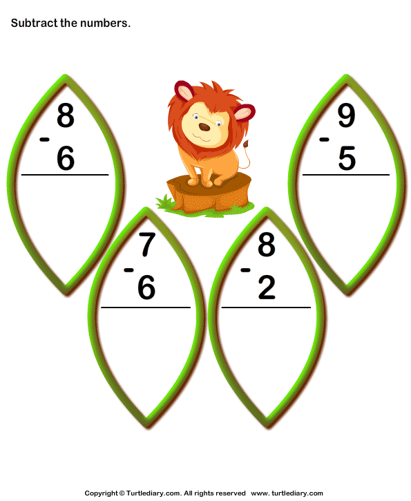 Subtract 1-digit Numbers