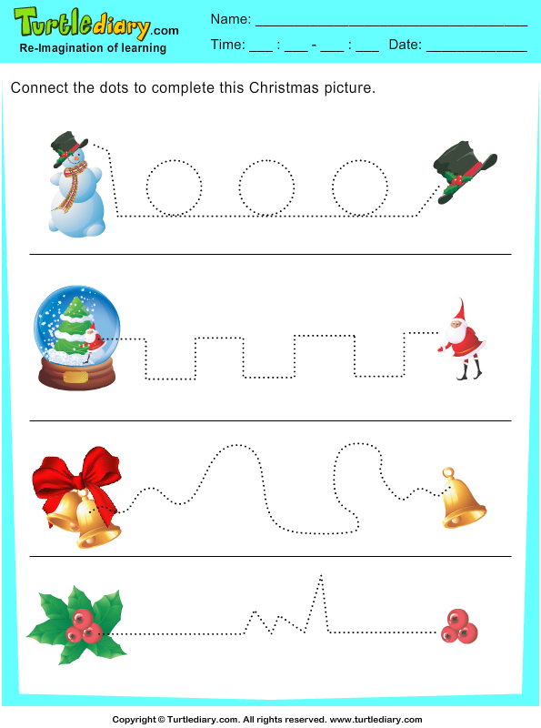 Christmas Tracing Pages